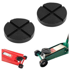 2 Pièces 125*26 MMCric de Voiture en Caoutchouc,Coussinet de cric en Caoutchouc,Patin en Caoutchouc pour cric,Coussin de cric de