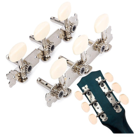 2 Pièces,Mécaniques mécaniques pour guitare,Boutons des mécaniques de guitare,Mécaniques pour cordes de guitare,tuning Pegs acce