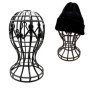 Support de Cintre Présentoir à Perruque - Porte Perruque Plastique Portable, Support de Chapeau, Durable Porte-perruque,Présento