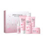 LAIKOU Sakura Ensemble de Soins du Visage, Coffret Produit de Beauté Femme, avec Nettoyant Visage,Toner, Contour Yeux, Sérum, Cr