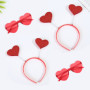 TIANNAIT 2pcs bandeau coeur et 2pcs lunettes de fête, lunettes coeur infini bandeau en forme de coeur, saint valentin anniversai