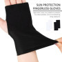 2 Ensembles De Gants Sans Doigts De Protection Solaire, Gants Sans Doigts, Gants Courts Élastiques À Demi-Doigts, Adaptés À La P