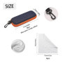 TAFACE 4pcs Étui À Lunettes Avec 4 Chiffons De Nettoyage, Étui À Lunettes De Voyage, Étui De Protection Pour Lunettes, Étui À Lu