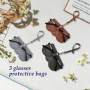 ATBUSS Lot de 3 Pochettes de Protection pour Lunettes - Étui Portable en Cuir Souple pour Lunettes de Soleil et de Myopie