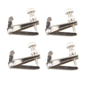 Futheda Lot de 4 cordes de rechange pour violon 4/4/4/4/3/4, antirouille, durable en métal plaqué nickel