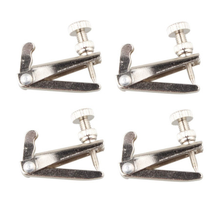 Futheda Lot de 4 cordes de rechange pour violon 4/4/4/4/3/4, antirouille, durable en métal plaqué nickel