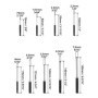 QWORK Jeu de 9 Chasses-Goupilles en acier renforcé 1.5mm - 8 mm | 1/16"-5/16" avec Sac de Transport