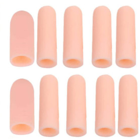 10PCS Gel Finger cot doigtier Protecteur de Doigt Support Couvre-Doigts en Silicone Contre Les Ampoules Idéal pour protéger Les 