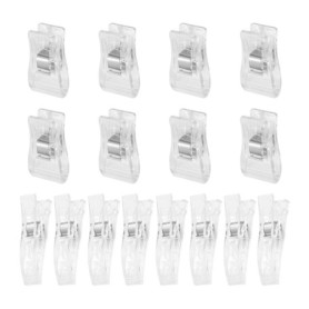 16 Pièces Pinces Aveugles, Pinces À Rideaux, Pinces En Plastique, Pinces À Vêtements, Pinces Fixes, Jeu De Pinces