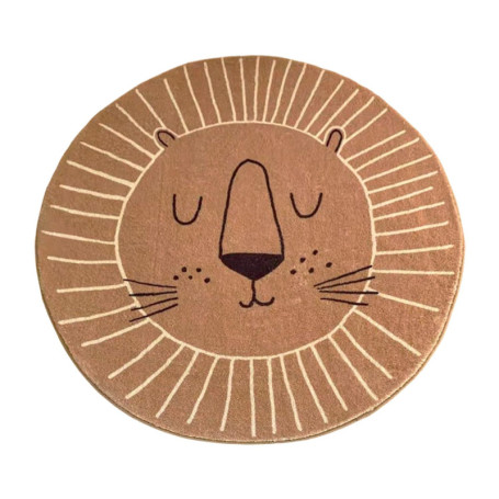 EHDWXVZM 1 tapis pour enfants - Tapis rond pour enfants - Tapis de chambre à coucher - Tapis lavable