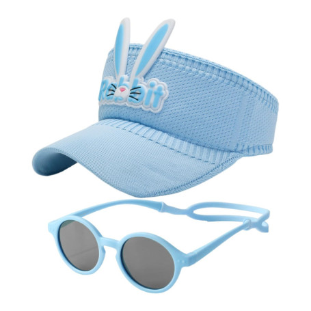 EHDWXVZM 1 Pièce De Lunettes De Soleil Pour Enfants Et 1 Pièce De Chapeau De Soleil Pour Enfants, Lunettes De Soleil De Protecti