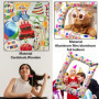 22 Pièces D'Accessoires Photo D'Anniversaire, 1 Morceau De Cadre Photo Ballon, Décoration De Fête D'Anniversaire, Accessoires Ph