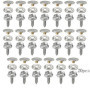 Gativs Bouton Pression à Visser 20 Pièces Snaps Fastener Vis Bouton Pression en Métal en Acier Inoxydable Vis en Métal Rivet a V