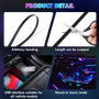 Weinsamkeit Bande LED Voiture Interieur, Éclairage intérieur de Voiture RVB avec Télécommande/APP Contrôle LED Intérieur Bande L
