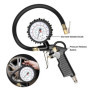 Gaethra Manometre Pression Pneu avec Tuyau Flexible pour Voiture, Moto - 220 PSI / 16 BAR