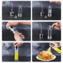JOPHEK Spray Huile Cuisine, 2 Pièces 100ml Spray Huile D'olive Vaporisateur D'huile et de Vinaigre, Pulvérisateur D'huile Premiu