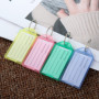 GOYADA Lot de 80 Porte Clef Etiquette Solide, Porte Clef Plastique Couleur, Porte Clés Etiquette en Plastique avec Anneau Fendu 