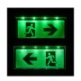 Éclairage de secours, sortie de secours, lumière de sortie de secours, flèche vers la gauche/droite
