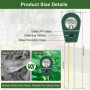 DELAESI Ph Metre Testeur Humidité Plante 3 en 1Testeur Ph Sol Testeur de Ph Testeur D'humidité pour Mesurer l'humidité la Fertil