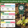 DELAESI Ph Metre Testeur Humidité Plante 3 en 1Testeur Ph Sol Testeur de Ph Testeur D'humidité pour Mesurer l'humidité la Fertil
