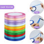Lot de 12 rubans décoratifs en satin de polyester double face pour mariage, emballage cadeau, loisirs créatifs (multicolore)