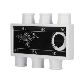 Accordeur de Guitare, Diapason en Plastique tonalité E B G D A E avec étui de Transport pour Guitare