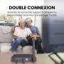 Avantree Oasis Plus 2 – Émetteur Bluetooth 5.3 pour TV avec Contrôle du Volume à Distance, aptX-Adaptive, et Passthrough pour Ba
