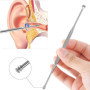 Nettoyeur D'oreille, 6 Pcs Cuillère à Oreille en Acier Inoxydable, Kit de Nettoyeur D'oreilles, Curette Oreille Kit, Ear Wax Cle
