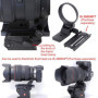 74.5 mm Bague de fixation pour trépied compatible avec Canon RF 28-70 mm f/2L USM, support de support d'objectif en bas est Arca