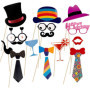 90pcs Colorés Accessoires Photobooth Masquerade Accessoires, Comius Sharp De Selfie pour La Fête - Set D'Accessoires pour Photos