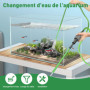 GuKKK Aspirateur Aquarium, Aquarium Changer l'eau, Kit de Nettoyage pour Gravier d'aquarium, Filtre de Sable de Nettoyage d'aqua