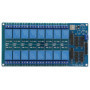 Module de Relais, Carte de Commande de Module de Relais 5 V 16 Canaux, avec Protection Optocoupleur pour Module Microcontrôleur