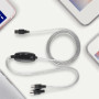 Lazmin Câble MIDI, Convertisseur de câble MIDI vers USB Cordon Adaptateur d'interface MIDI Clavier Clavier Ligne d'édition de Mu