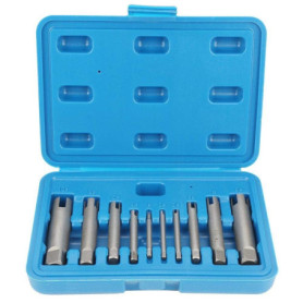 KSTE Extracteur de Taraud， Set Taraud, Tête en Acier brisé Robinets Remover Stripped taraud Set extracteur (C)
