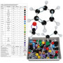 Hztyyier 267Pcs Modele Moleculaire, Kit Molécules Chimie Organique et Inorganique Ensemble Kit de Structure Atome Lien Modèle Dé