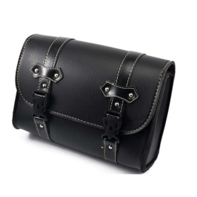 Eulina Sacoche de Selle en Cuir de boîte latérale de Moto, Sac de Cavalier, Sac à Outils, Sac de côté