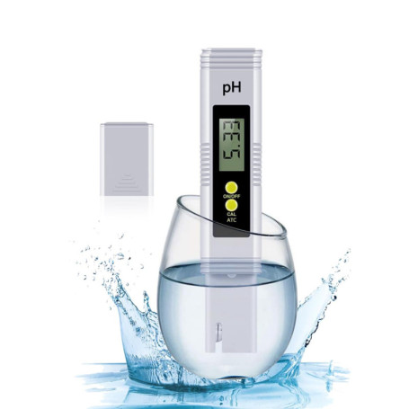 testeur ph Testeur ph piscine Plage de test 0-14 PH, PH-mètre numérique pour l'eau, adapté aux aquariums, à l'hydroponie, aux pi