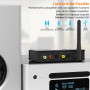 1Mii HiFi Transmetteur Récepteur Bluetooth avec DAC Audiophile, LDAC Adaptateur Audio sans Fil pour TV/Chaîne Stéréo, aptX HD/LL