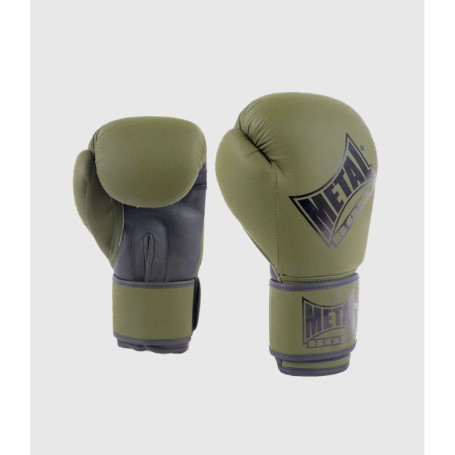 METAL BOXE Gants de Boxe Entraînement Kaki 10 oz Adulte Unisexe