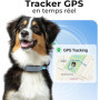 Invoxia Minitailz - Traceur GPS & Santé n°1 pour Chien - Alertes Anti-Fugue, Scan respiratoire - Localisation Temps réel, Rechar