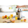SENYA Presse Agrumes Electrique, Bras Levier, en Acier Inoxydable, 0.7L, 160W, INOX, Noir