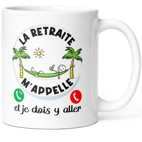 Luigi Collection Mug Humour Retraite Tasse Message Drôle Collègue. Idée Cadeau Original pour Départ en Retraite Retraité Ami Tra