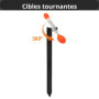 cibles tournantes-Cible tournante-Piquet-tir- cibles- Carabine à Plomb,Pistolet, Petit calibres (22Lr (bosquettes Uniquement !!!