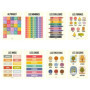 BAMMI 8 Posters Pédagogiques 30x42cm : Affiches Éducatives pour Enfants - Nombres Alphabet Couleurs Jours Mois Saisons Émotions 