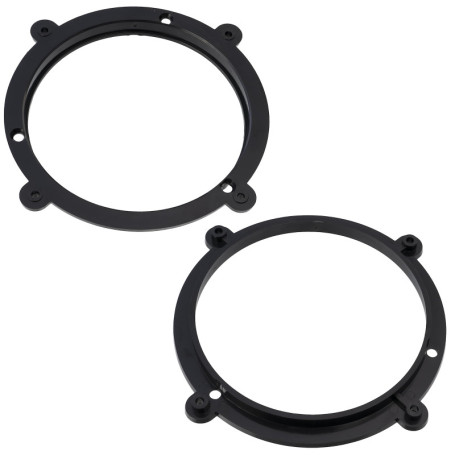 AERZETIX - C11620 - Lot de 2 Adaptateurs/Supports pour Haut-parleurs de Voiture Ø130 mm - côté de Montage portière Avant - Compa