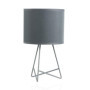 Pauleen 480.00 48000 Shiny Star Max. 20W luminaire à Poser E14 Lampe de Chevet Grise 230V métal/Tissu sans Ampoule, Gris