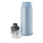 alfi ELEMET BOTTLE Gourde 600 ml, bleu pastel mat, légère, en acier inoxydable, entièrement étanche, avec bouchon à vis, pour bo