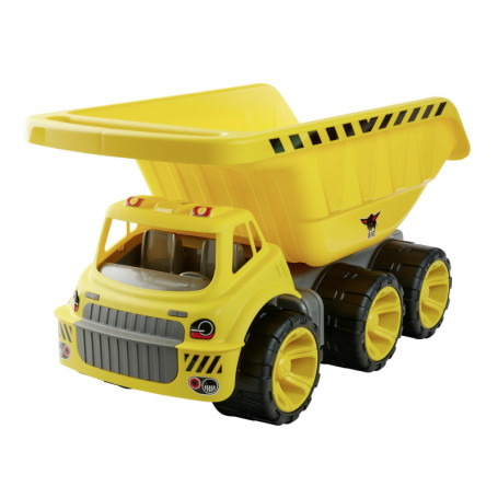 BIG Power Worker Mega Kipper (65 cm) Camion Benne XXL avec Grande Benne basculante (Espace pour Une Charge de 12,8 l) et 6 pneus