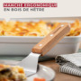 Fackelmann 31139 Pelle à lasagnes, pelle à pizza, pelle pizza, spatule pizza, spatule ajourée, spatule à lasagnes, ustensile de 