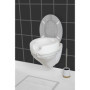 WENKO Réhausseur pour abattant WC Secura - 150 kg capacité de charge, Plastique, 41.5 x 17 x 44 cm, Blanc